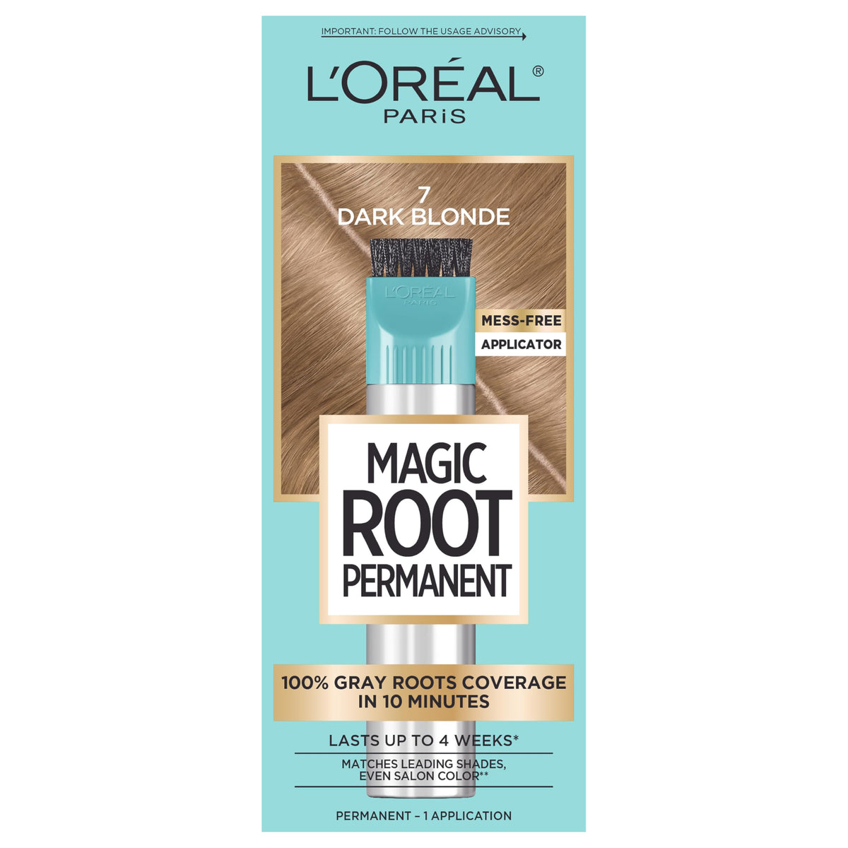 L'Oreal Paris Magic Root Hair Colour Kit 7 Dark Blonde front view