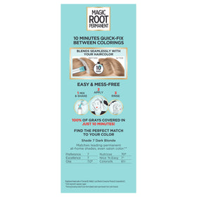 L'Oreal Paris Magic Root Hair Colour Kit 7 Dark Blonde shade swatch