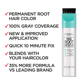 L'Oreal Paris Magic Root Hair Colour Kit contents including applicator and gloves