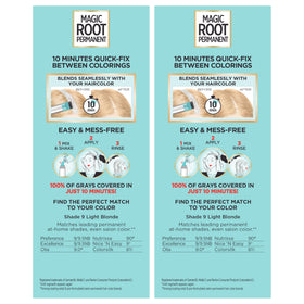 L'Oreal Paris Magic Root Hair Colour Kit in use on hair
