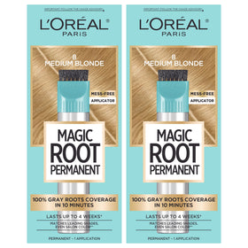 L'Oreal Paris Magic Root Permanent Hair Color Kit 8 Medium Blonde front view
