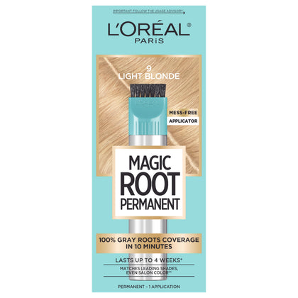 L'Oreal Paris Magic Root Permanent Hair Color Kit 9 Light Blonde front view