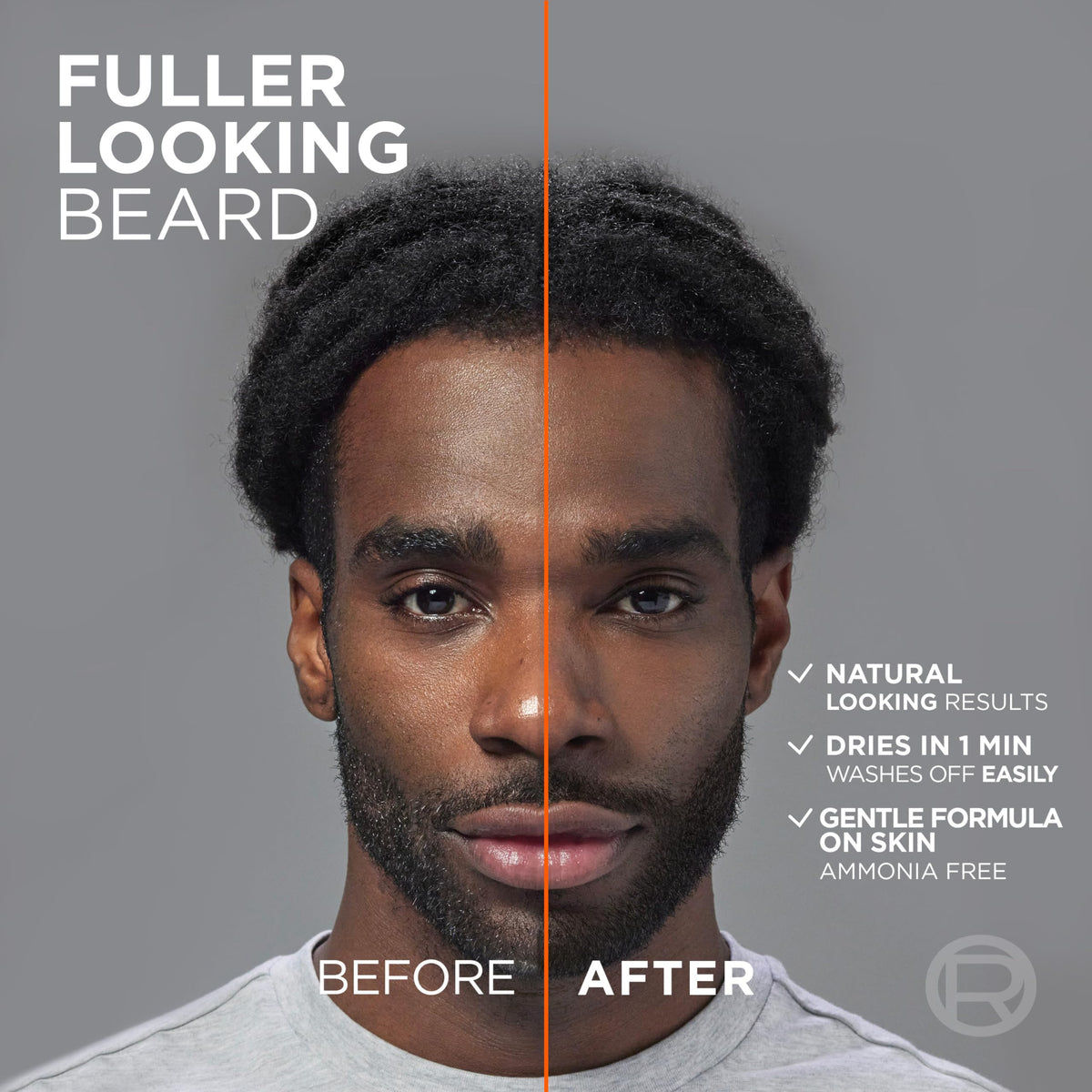 L'Oreal Paris Men Expert beard color application on beard
