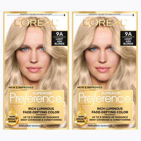 L'Oreal Paris Permanent Hair Color Kit Light Ash Blonde 9A front view