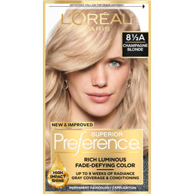 L'Oreal Paris Permanent Hair Colour Kit Champagne Blonde 8.5A front view