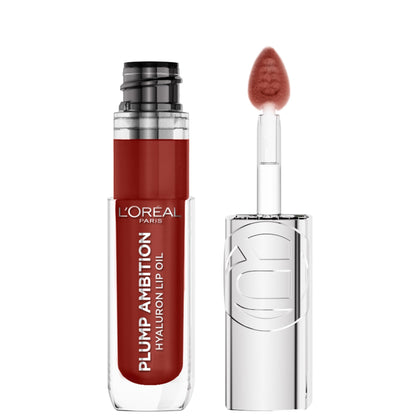L'Oreal Paris Plump Ambition Hyaluron Lip Oil Wine O'clock 485 front view