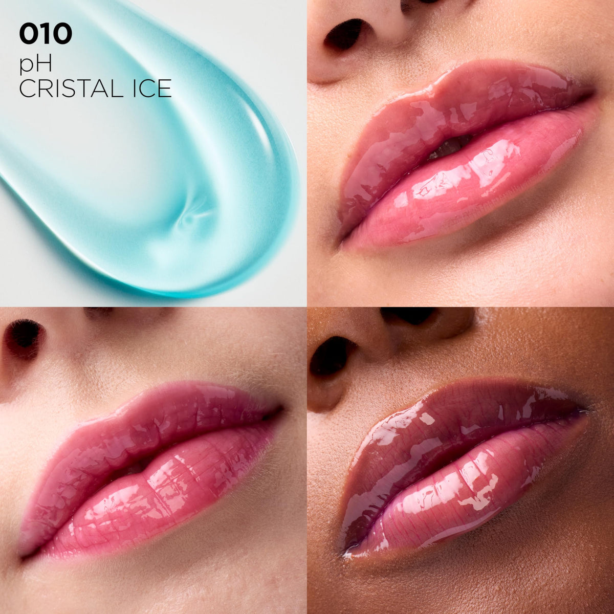 L'Oreal Paris Plump Ambition Lip Oil 010 Cristal Ice applicator close-up