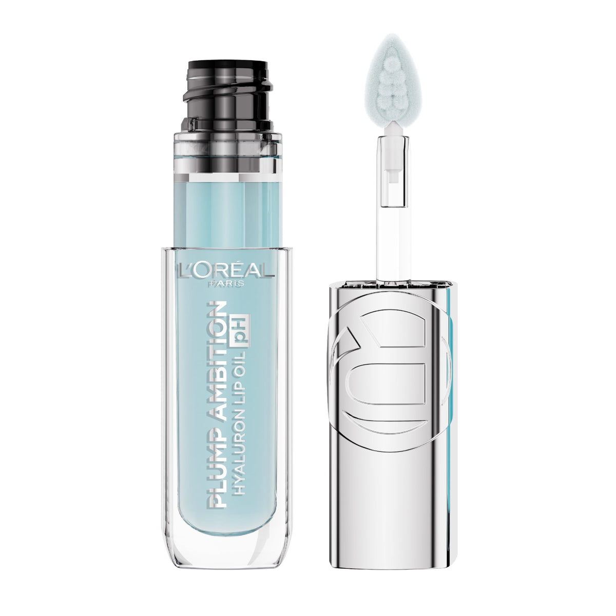 L'Oreal Paris Plump Ambition Lip Oil 010 Cristal Ice front view