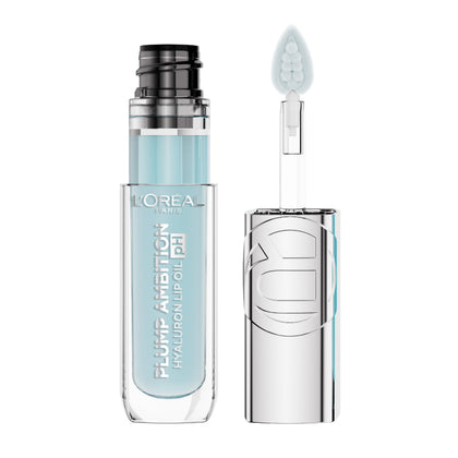 L'Oreal Paris Plump Ambition Lip Oil 010 Cristal Ice front view