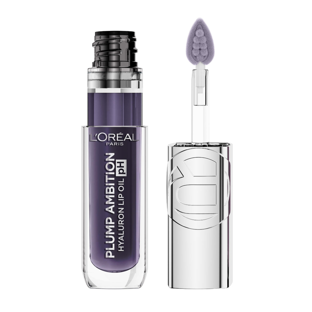 L'Oreal Paris Plump Ambition Lip Oil 090 Berry Noir front view