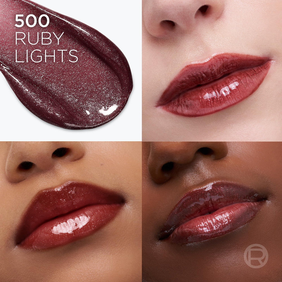 L'Oreal Paris Plump Ambition Lip Oil Ruby Lights with cushiony applicator