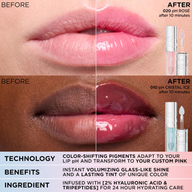 L'Oreal Paris Plump Ambition Lip Oil with other makeup products