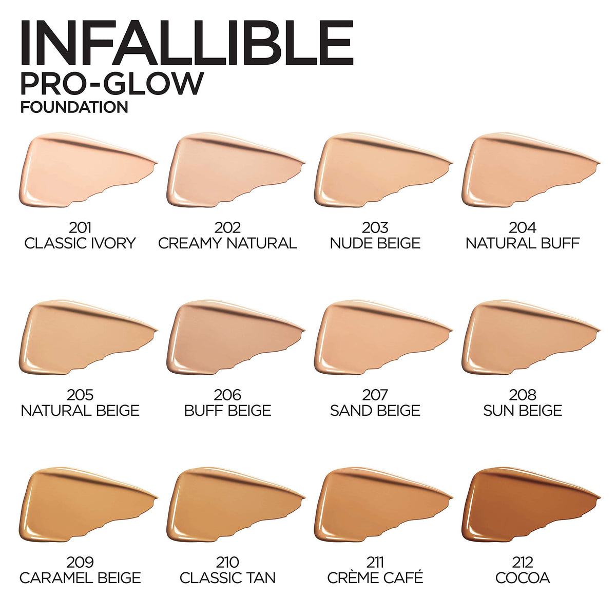 L'Oreal Paris Pro Glow Foundation Classic Ivory texture close-up
