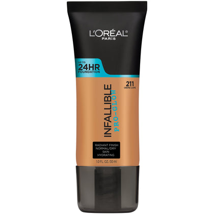 L'Oreal Paris Pro-Glow Foundation Creme Cafe front view