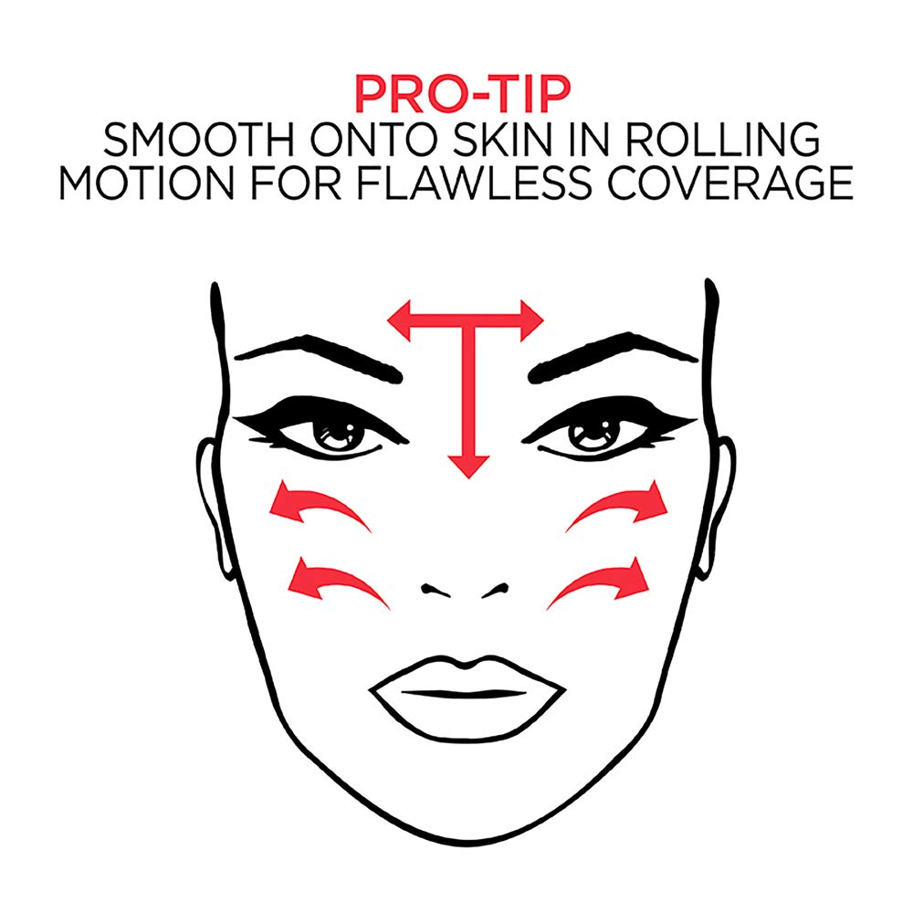 L'Oreal Paris Pro-Matte Foundation Ivory Beige application with brush