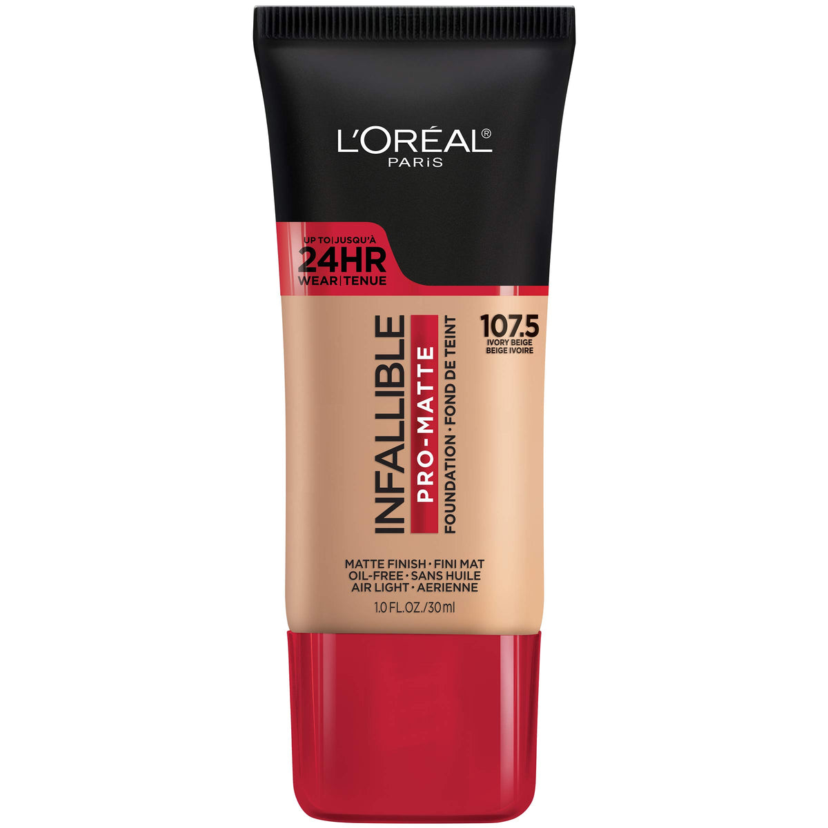 L'Oreal Paris Pro-Matte Foundation Ivory Beige front view