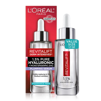 L'Oreal Paris Revitalift 1.5% Pure Hyaluronic Acid Serum front view