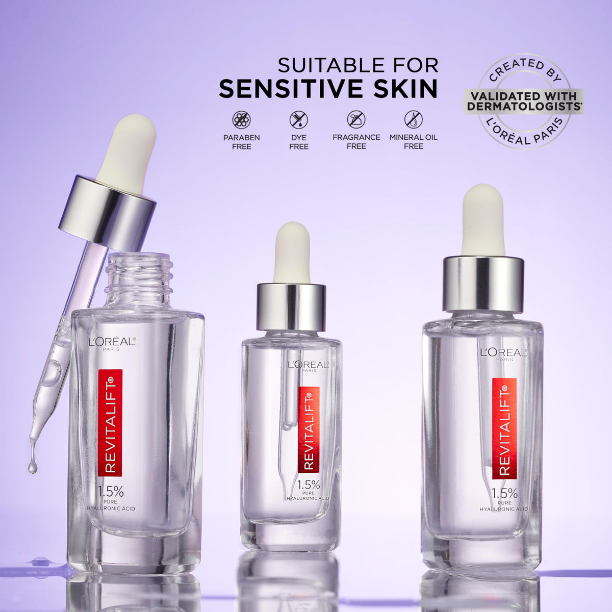 L'Oreal Paris Revitalift Serum packaging side view