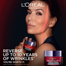 L'Oreal Paris Revitalift Triple Power Face Moisturizer packaging