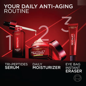 L'Oreal Paris Revitalift Triple Power Moisturizer with SPF 30 label