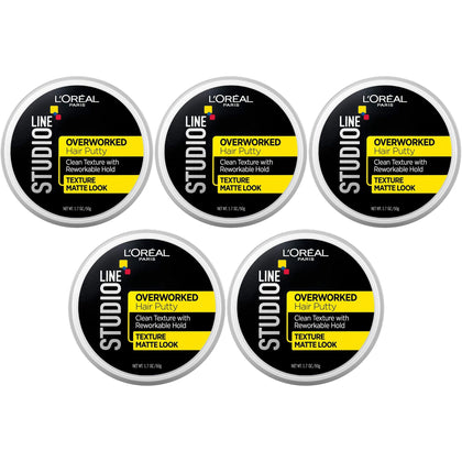 L'Oreal Paris Studio Line Overworked Hair Putty front view 1.7 oz