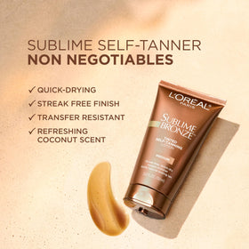 L'Oreal Paris Sublime Bronze Self-Tanning Lotion Medium texture close-up