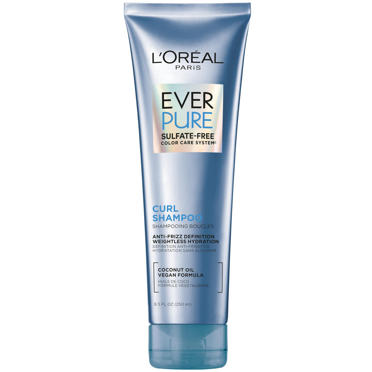 L'Oreal Paris Sulfate Free Shampoo for Curly Hair 8.5 Fl Oz front view