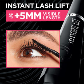 L'Oreal Paris Telescopic Lift Mascara applied on model's lashes