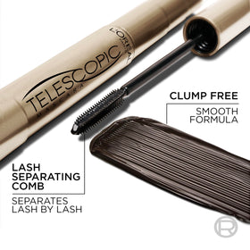 L'Oreal Paris Telescopic Mascara back view with ingredients list