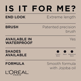 L'Oreal Paris Telescopic Mascara Black with makeup accessories