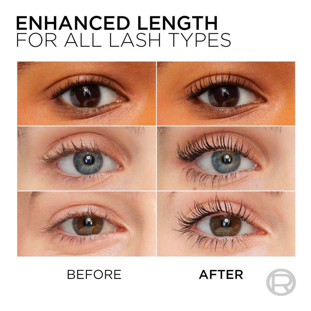 L'Oreal Paris Telescopic Mascara side view showing precision brush