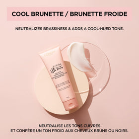 L'Oreal Paris Toning Hair Gloss on brunette hair