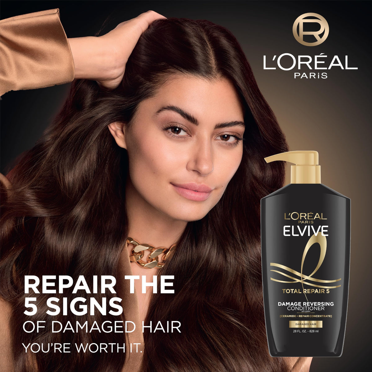 L'Oreal Paris Total Repair 5 Conditioner 28 Fl Oz side view