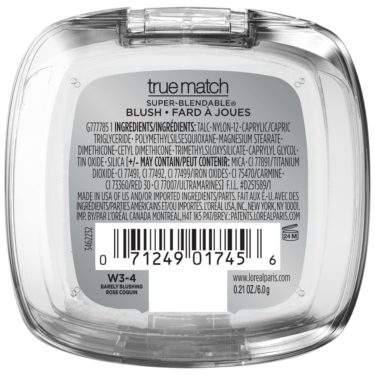 L'Oreal Paris True Match Blush Barely Blushing with other makeup products