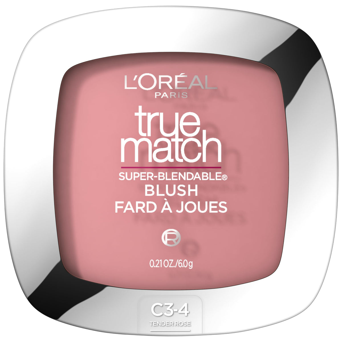 L'Oreal Paris True Match Blush Tender Rose front view with mirror
