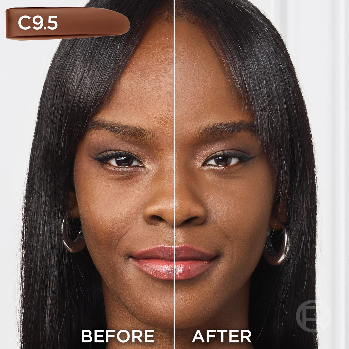 L'Oreal Paris True Match Foundation C9.5 Deep on skin swatch