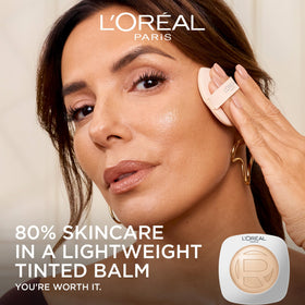 L'Oreal Paris True Match Hyaluron Tinted Balm Foundation open with mirror
