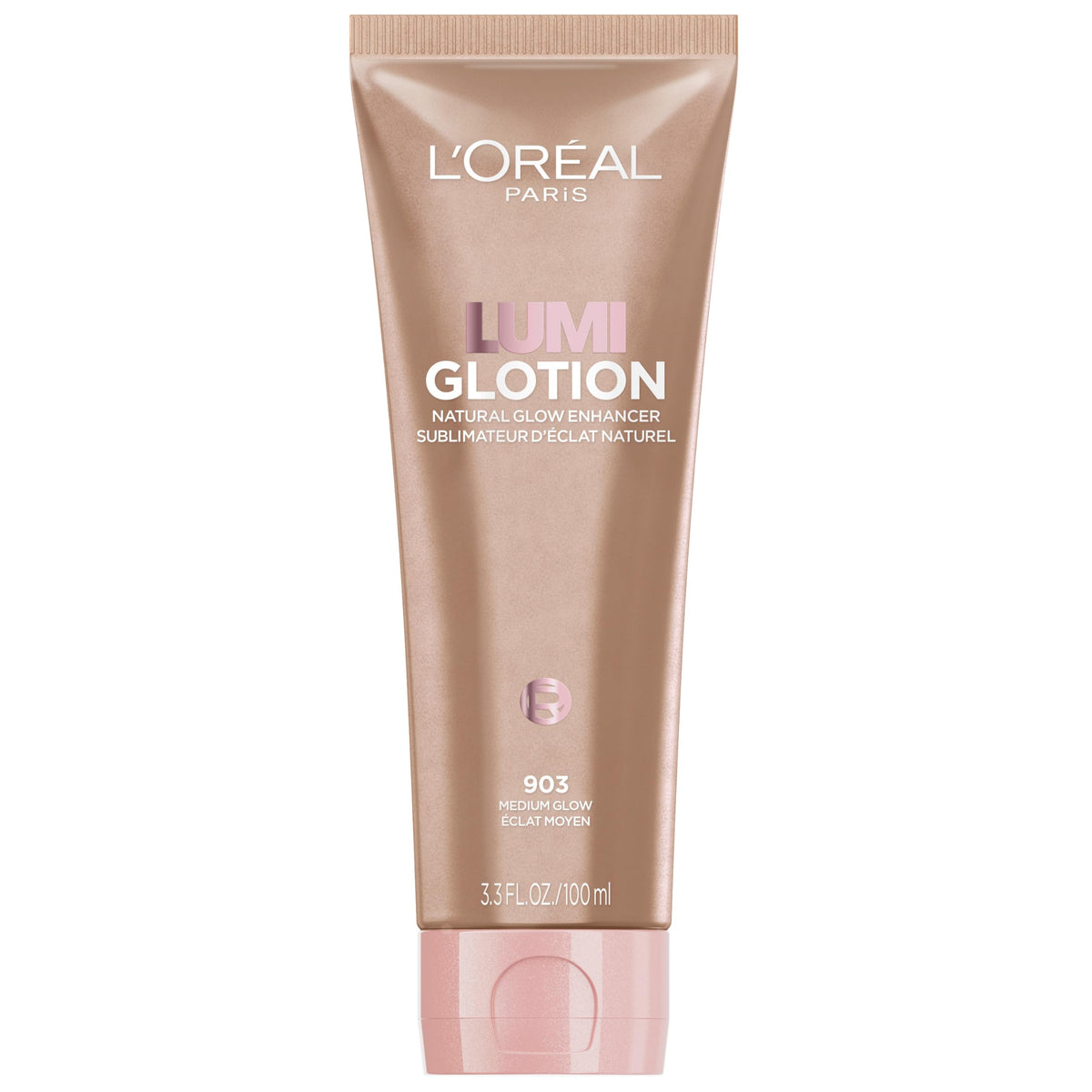 L'Oreal Paris True Match Lumi Glotion XL front view with 3.04 fl oz packaging