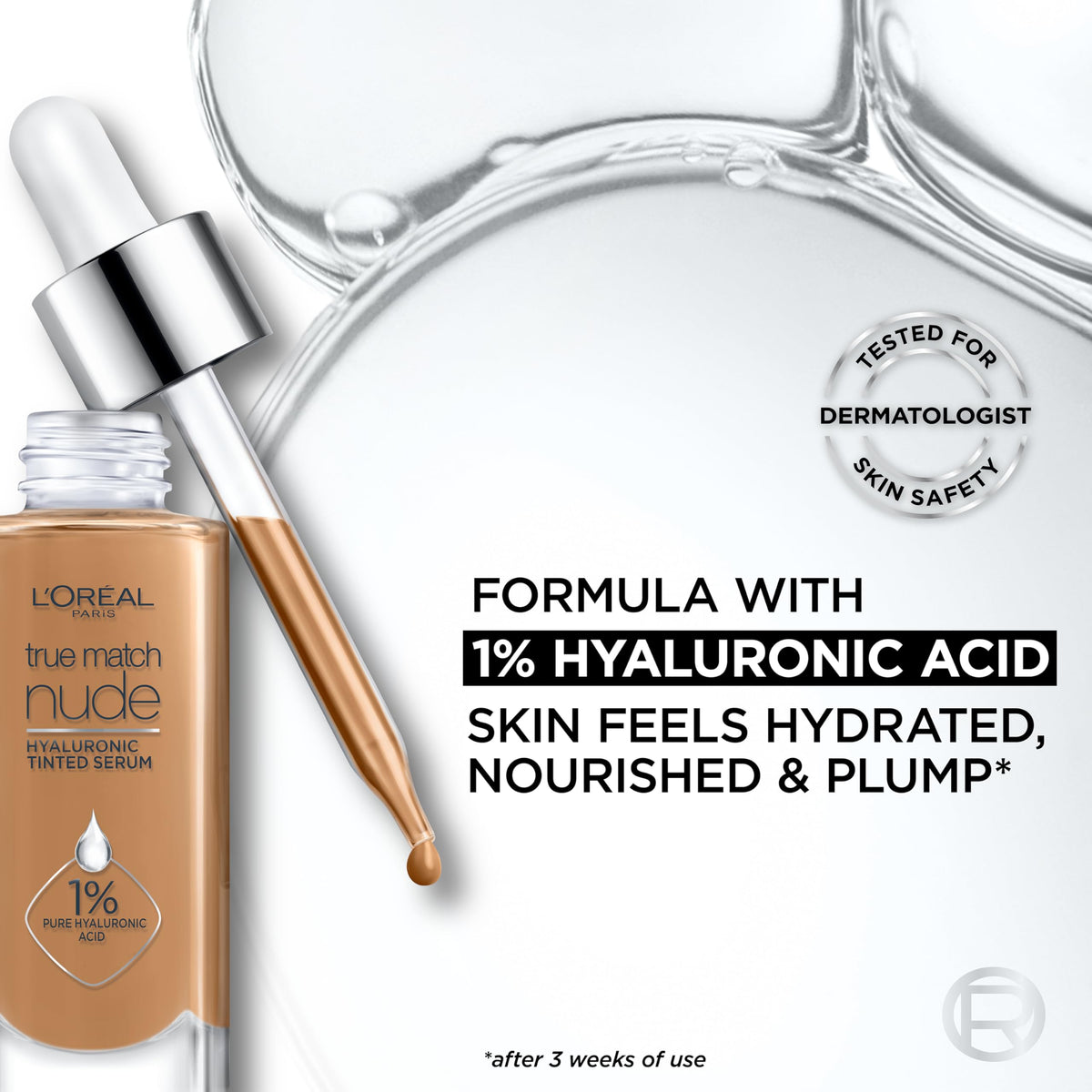 L'Oreal Paris True Match Nude foundation texture close-up