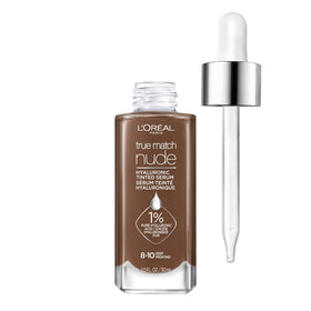 L'Oreal Paris True Match Nude Hyaluronic Tinted Serum Foundation Deep 8-10 front view
