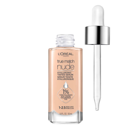L'Oreal Paris True Match Nude Hyaluronic Tinted Serum Foundation front view