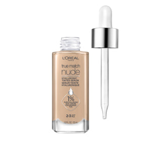 L'Oreal Paris True Match Nude Hyaluronic Tinted Serum Foundation Light 2-3 front view