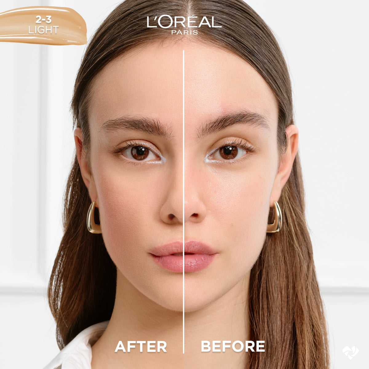 L'Oreal Paris True Match Nude Hyaluronic Tinted Serum Foundation Light 2-3 bottle with cap