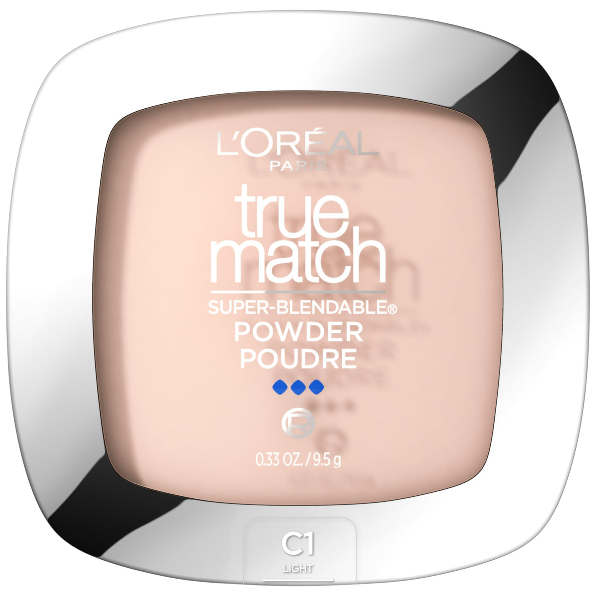 L'Oreal Paris True Match Powder Foundation C1 Light front view