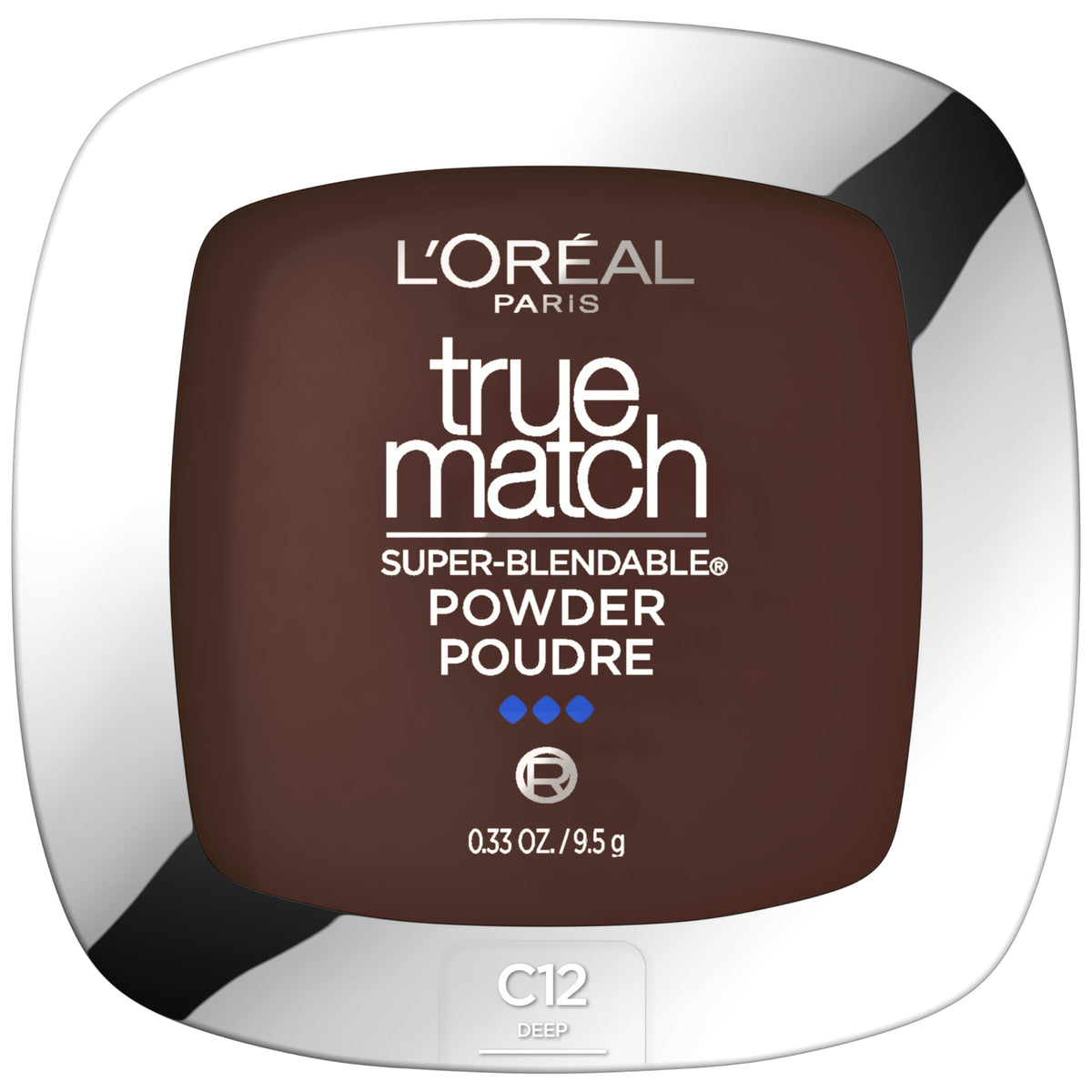 L'Oreal Paris True Match Powder Foundation C12 Deep front view