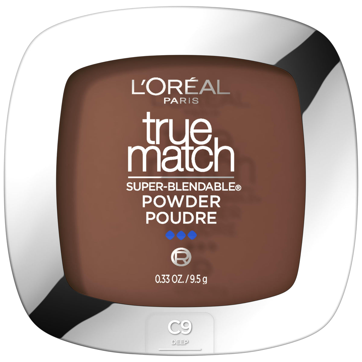 L'Oreal Paris True Match Powder Foundation C9 Deep front view