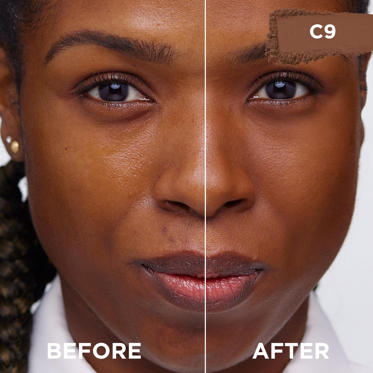 L'Oreal Paris True Match Powder Foundation C9 Deep with applicator