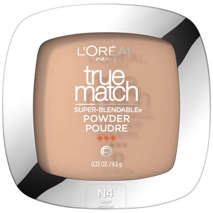 L'Oreal Paris True Match Powder Foundation N4 Light Medium front view
