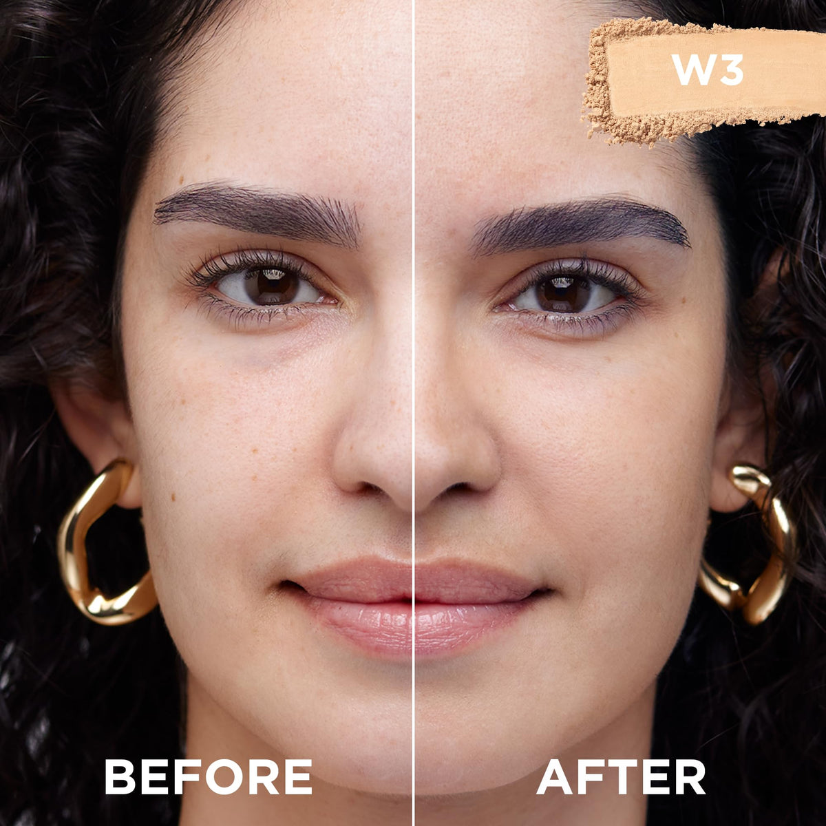 L'Oreal Paris True Match Powder Foundation W3 Light Medium with mirror and applicator
