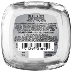 L'Oreal Paris True Match Powder W5 Medium displayed on vanity